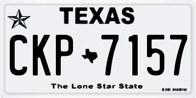TX license plate CKP7157