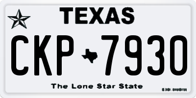 TX license plate CKP7930