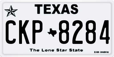 TX license plate CKP8284