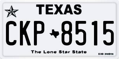 TX license plate CKP8515
