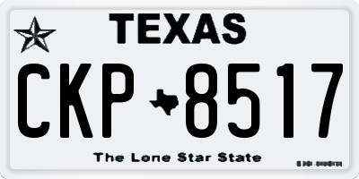 TX license plate CKP8517