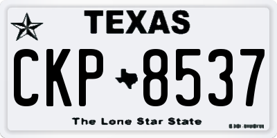 TX license plate CKP8537
