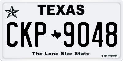 TX license plate CKP9048