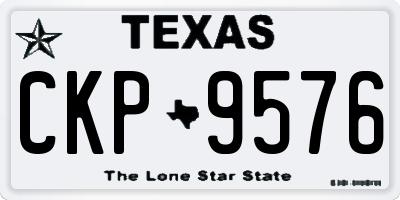 TX license plate CKP9576