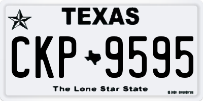 TX license plate CKP9595