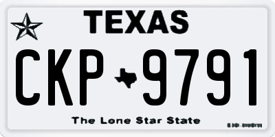 TX license plate CKP9791
