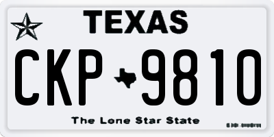 TX license plate CKP9810
