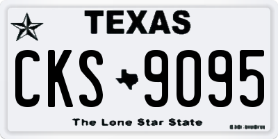 TX license plate CKS9095