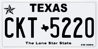 TX license plate CKT5220
