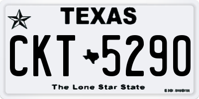 TX license plate CKT5290