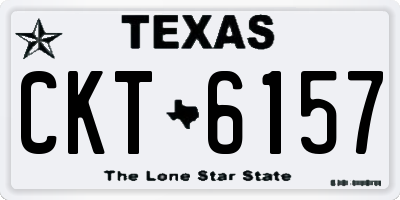 TX license plate CKT6157