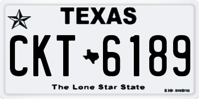 TX license plate CKT6189