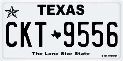 TX license plate CKT9556