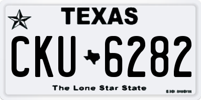 TX license plate CKU6282