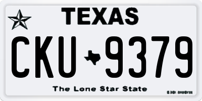 TX license plate CKU9379