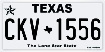 TX license plate CKV1556