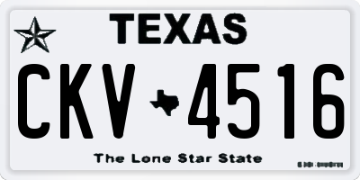 TX license plate CKV4516