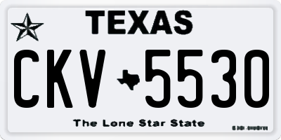 TX license plate CKV5530
