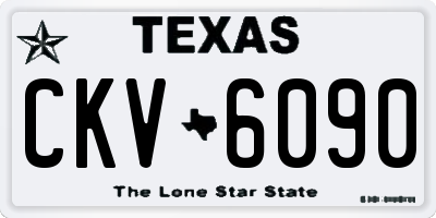 TX license plate CKV6090