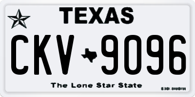 TX license plate CKV9096