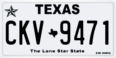 TX license plate CKV9471
