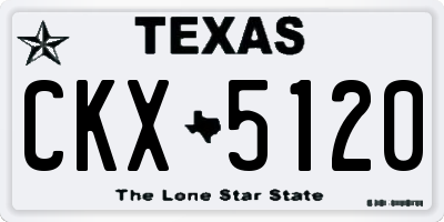 TX license plate CKX5120