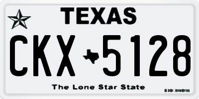 TX license plate CKX5128