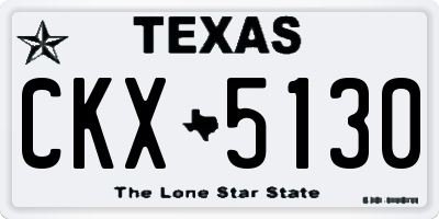 TX license plate CKX5130