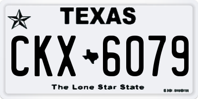 TX license plate CKX6079