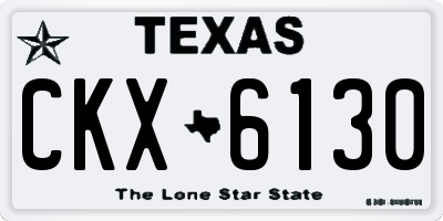TX license plate CKX6130