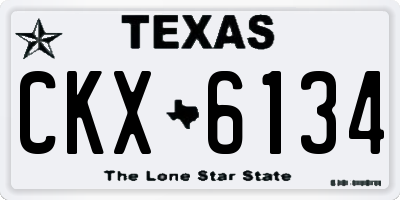 TX license plate CKX6134