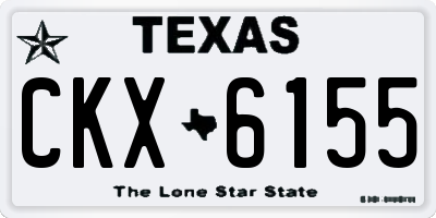 TX license plate CKX6155