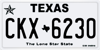 TX license plate CKX6230