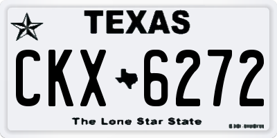 TX license plate CKX6272
