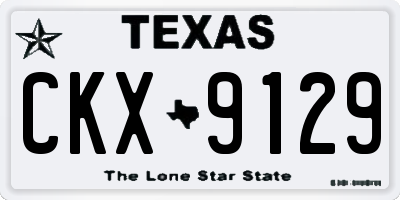 TX license plate CKX9129