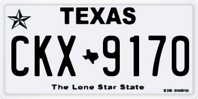TX license plate CKX9170