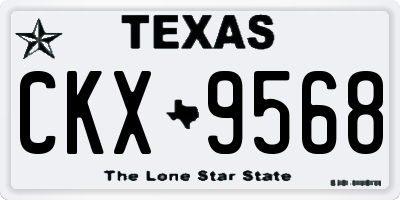 TX license plate CKX9568