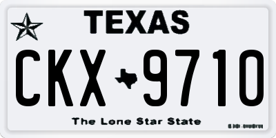 TX license plate CKX9710