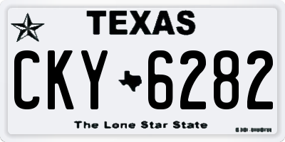 TX license plate CKY6282