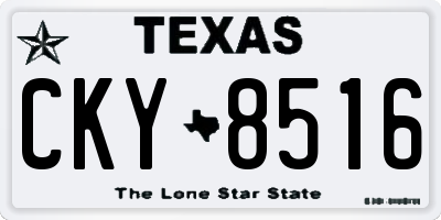 TX license plate CKY8516