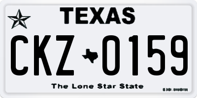 TX license plate CKZ0159