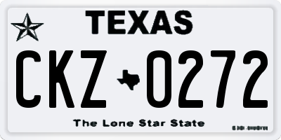 TX license plate CKZ0272