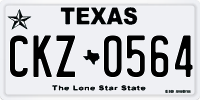 TX license plate CKZ0564
