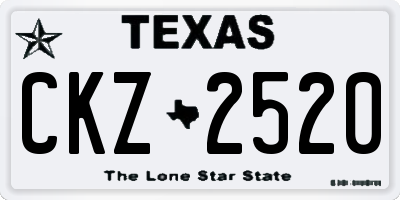 TX license plate CKZ2520