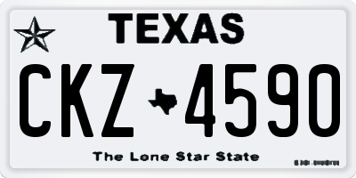 TX license plate CKZ4590