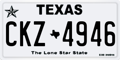 TX license plate CKZ4946