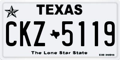 TX license plate CKZ5119