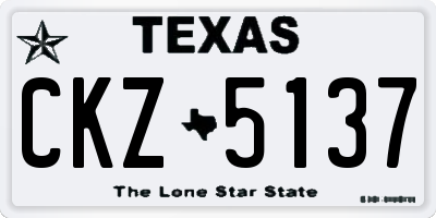 TX license plate CKZ5137