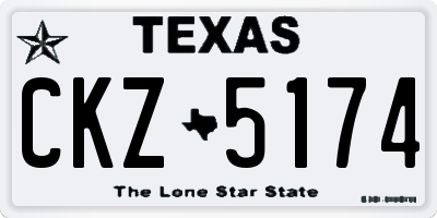 TX license plate CKZ5174