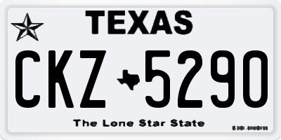 TX license plate CKZ5290